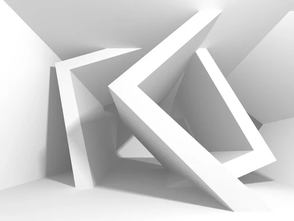 Architektura biały streszczenie tło geometrycznych — Zdjęcie stockowe