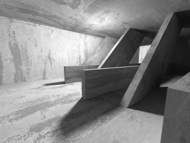 Karanlık Bodrum boş odası iç. 