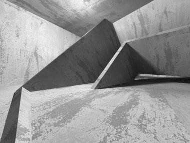 Karanlık Bodrum boş odası iç. 