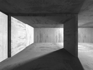 Karanlık Bodrum boş odası iç. 