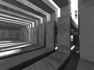 Karanlık Bodrum boş odası iç. 