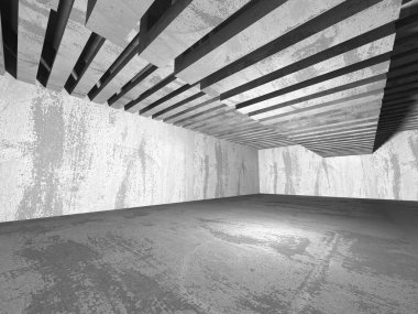 Karanlık Bodrum boş odası iç. 