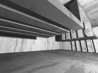 Karanlık Bodrum boş odası iç. 