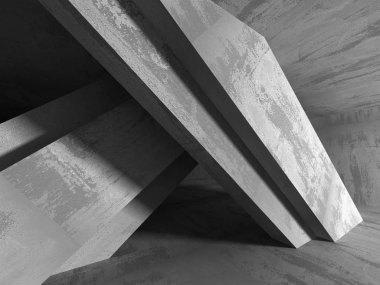 Karanlık Bodrum boş odası iç. 