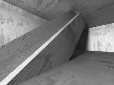 Karanlık Bodrum boş odası iç. 