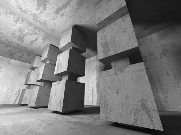 Sala de concreto moderno — Fotografia de Stock