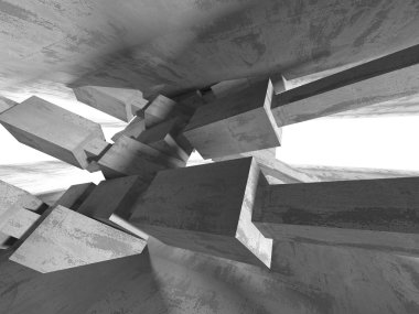 Beton duvarlar ile Bodrum