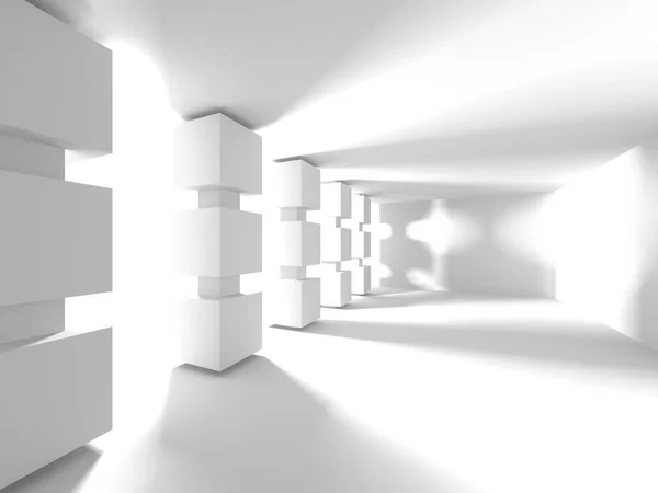 Utformningen av vit Modern interiör — Stockfoto