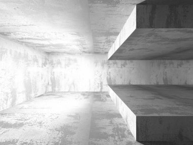 Beton mimari arka plan. 