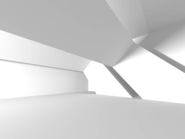 Modern beyaz mimari tasarım