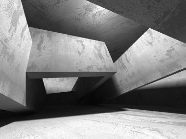 Karanlık Bodrum boş odası iç