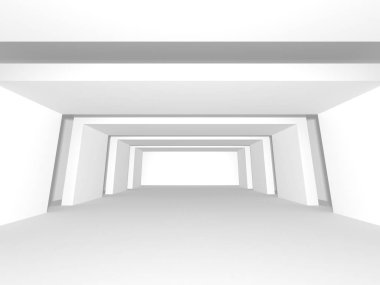 Modern beyaz mimari tasarım