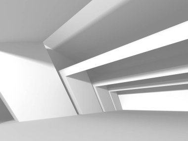 Modern beyaz mimari tasarım