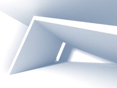 Fütüristik beyaz mimari tasarım 