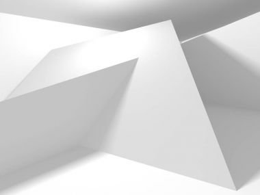 Modern beyaz mimari tasarım