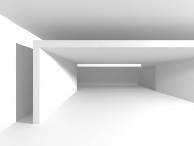 Fütüristik beyaz mimari tasarım 