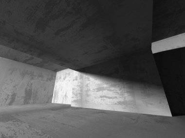 Karanlık Bodrum boş odası iç