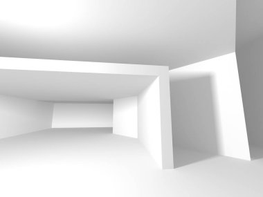 Modern beyaz mimari tasarım