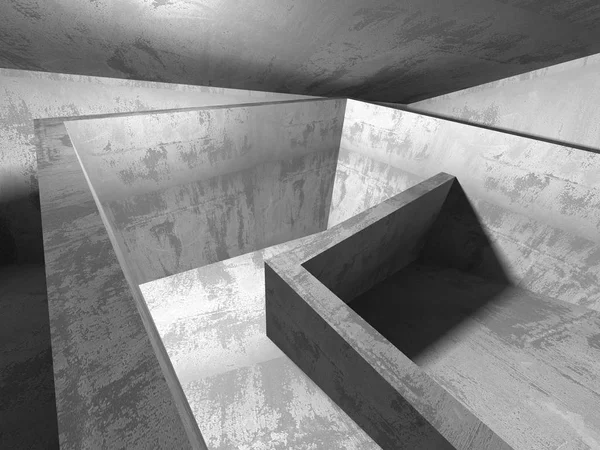 Geometrische concrete architectuurontwerp — Stockfoto