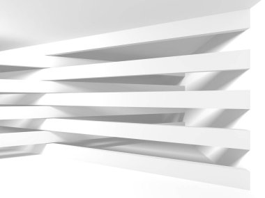 Modern beyaz mimari tasarım