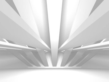 Modern beyaz mimari tasarım