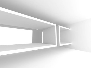 Modern beyaz mimari tasarım