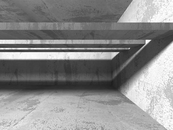 Donkere betonnen lege kamer — Stockfoto
