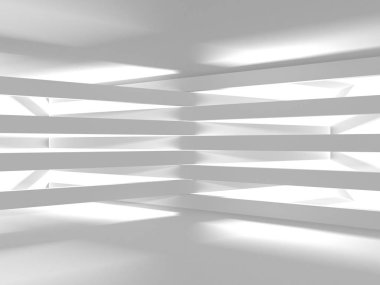 Modern beyaz mimari tasarım