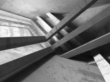 Karanlık Bodrum boş odası iç