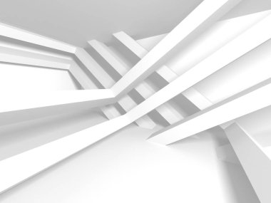 Modern beyaz mimari tasarım