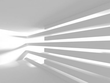 Modern beyaz mimari tasarım