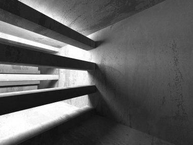 Karanlık Bodrum boş odası iç