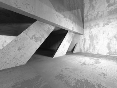 Karanlık Bodrum boş odası iç