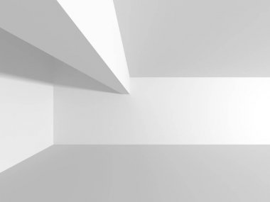 Fütüristik beyaz mimari tasarım 