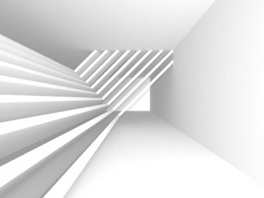 Modern beyaz mimari tasarım