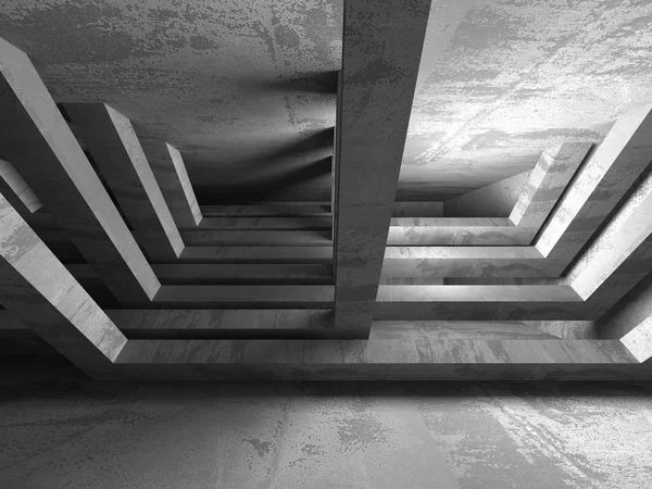 Темний бетон порожня кімната — стокове фото