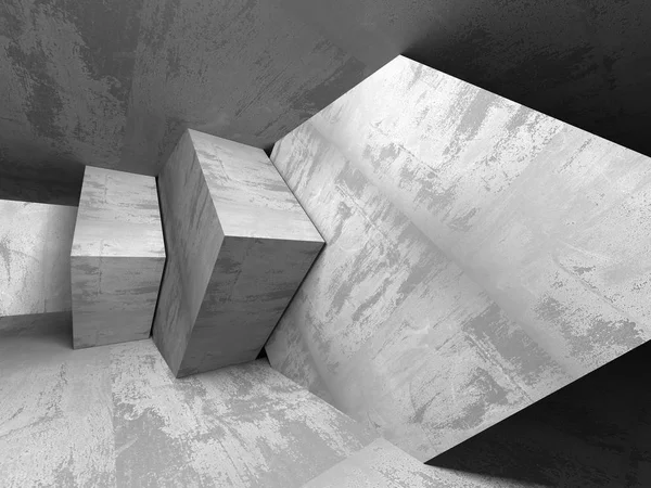 Геометричні бетонні архітектура — стокове фото