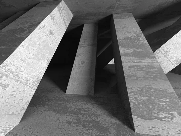 暗い地下室空部屋インテリア — ストック写真