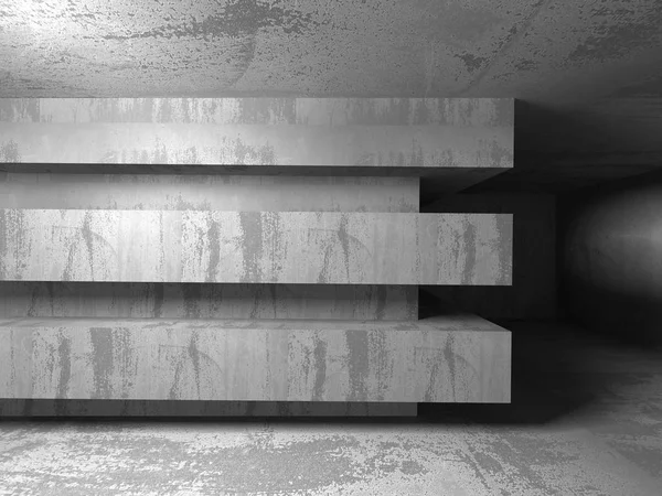 Arquitetura de concreto geométrico — Fotografia de Stock