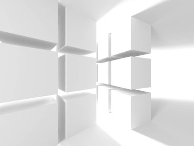 soyut modern beyaz mimari arka plan