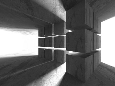 Karanlık Bodrum boş odası iç. 