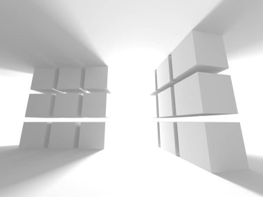 soyut modern beyaz mimari arka plan