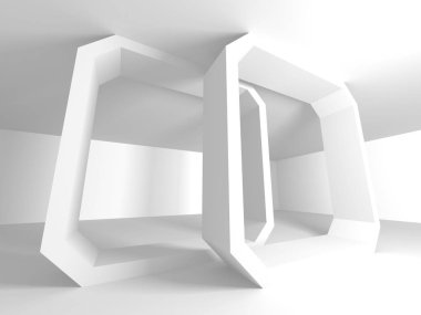 soyut modern beyaz mimari arka plan