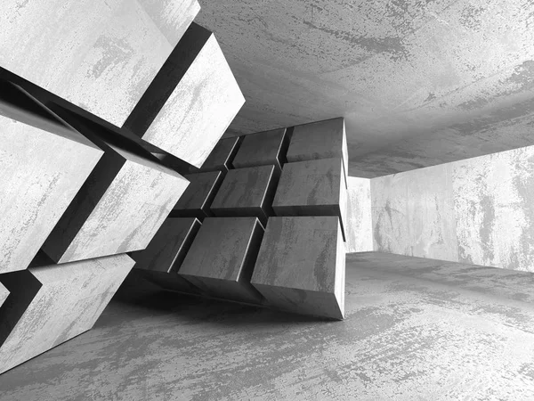 Abstrakcyjne geometryczne tło architektury betonowej — Zdjęcie stockowe