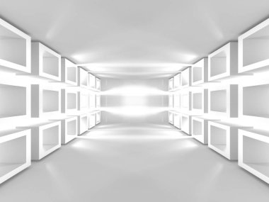 Modern beyaz mimari arka plan