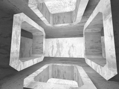 Karanlık Bodrum boş odası iç. 