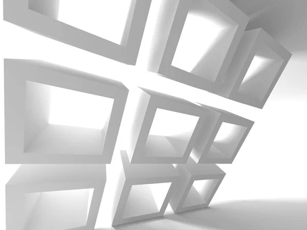 Abstract Modern White Architecture Background — Fotografie, imagine de stoc