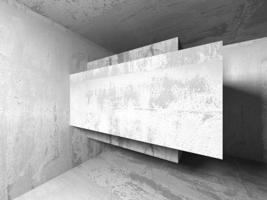 Karanlık Bodrum boş odası iç