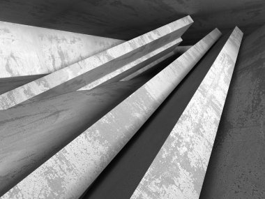 Karanlık Bodrum boş odası iç