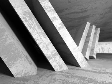 Karanlık Bodrum boş odası iç